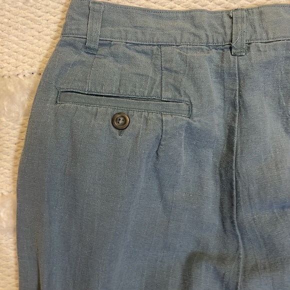 Calvin Klein linen pants green 10 Petite - Picture 11 of 16
